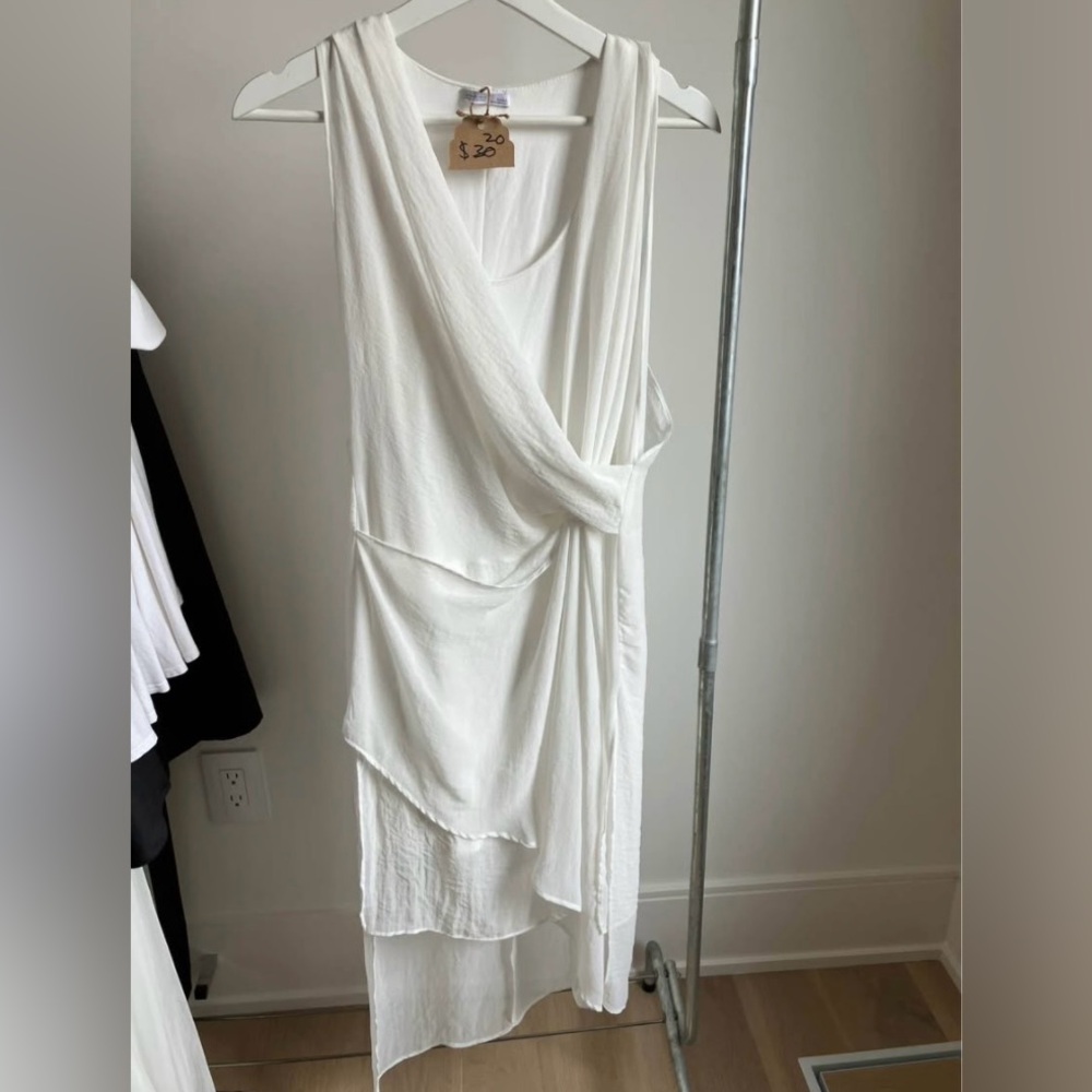 Zara Asymmetrical White Dress